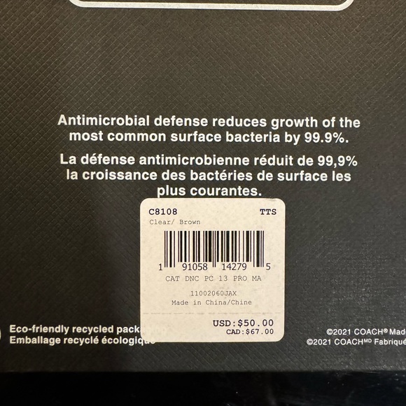 Coach iPhone 13 Pro Max case. MagSafe. Cats chasing yard. - Picture 3 of 3